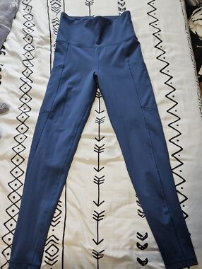American Eagle Outfitters Navy Blue High-Waist Leggings